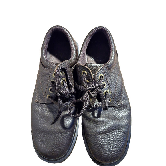 Dr Martens Ashfeld Shoes Mens 9 Brown Pebbled Leather Oxfords Casual Business - Picture 4 of 14